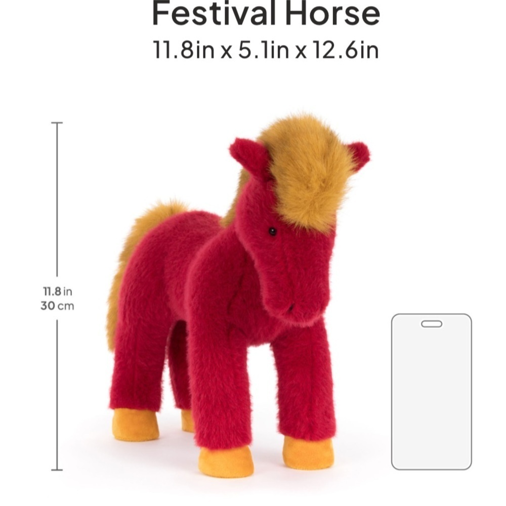 Jellycat Festival Horse BNWT authentic - Picture 4 of 9